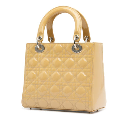 Dior Medium Patent Cannage Lady Dior