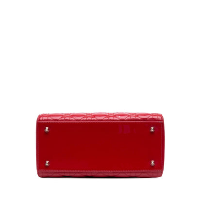 Dior Medium Patent Cannage Lady Dior