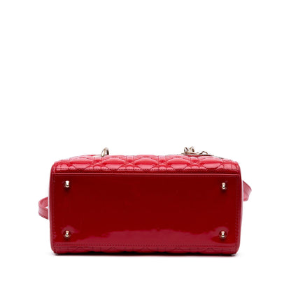 Dior Medium Patent Cannage Lady Dior