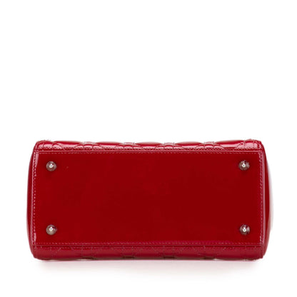 Dior Medium Patent Cannage Lady Dior
