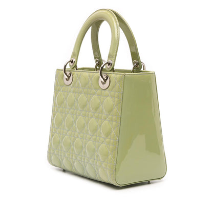 Dior Medium Patent Cannage Lady Dior