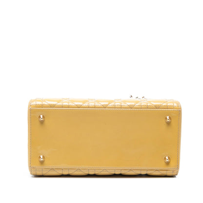 Dior Medium Patent Cannage Lady Dior