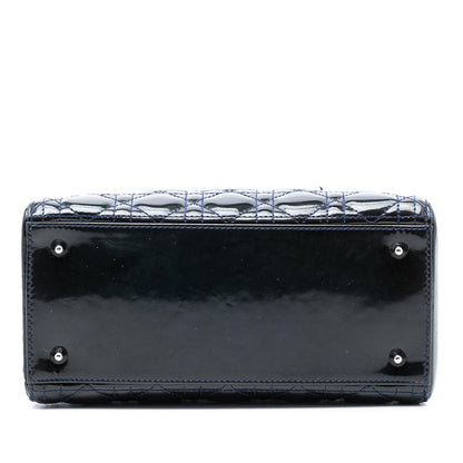 Dior Medium Patent Cannage Lady Dior