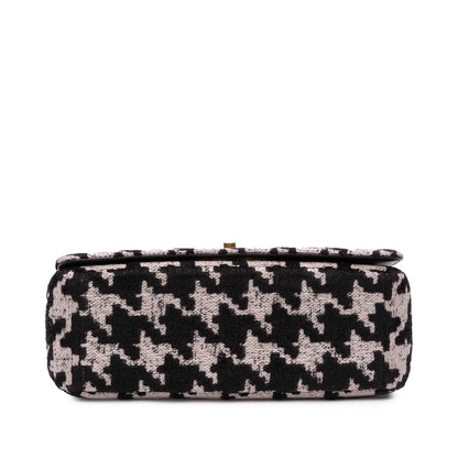 Dior Medium Technical Canvas Macro Houndstooth Caro Bag