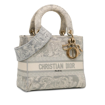 Dior Medium Toile de Jouy Lady D-Lite (SHG-VCAy3g)