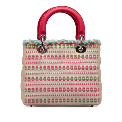 Dior Medium Tweed Lady Dior Satchel (SHG-ZQ8bZF)