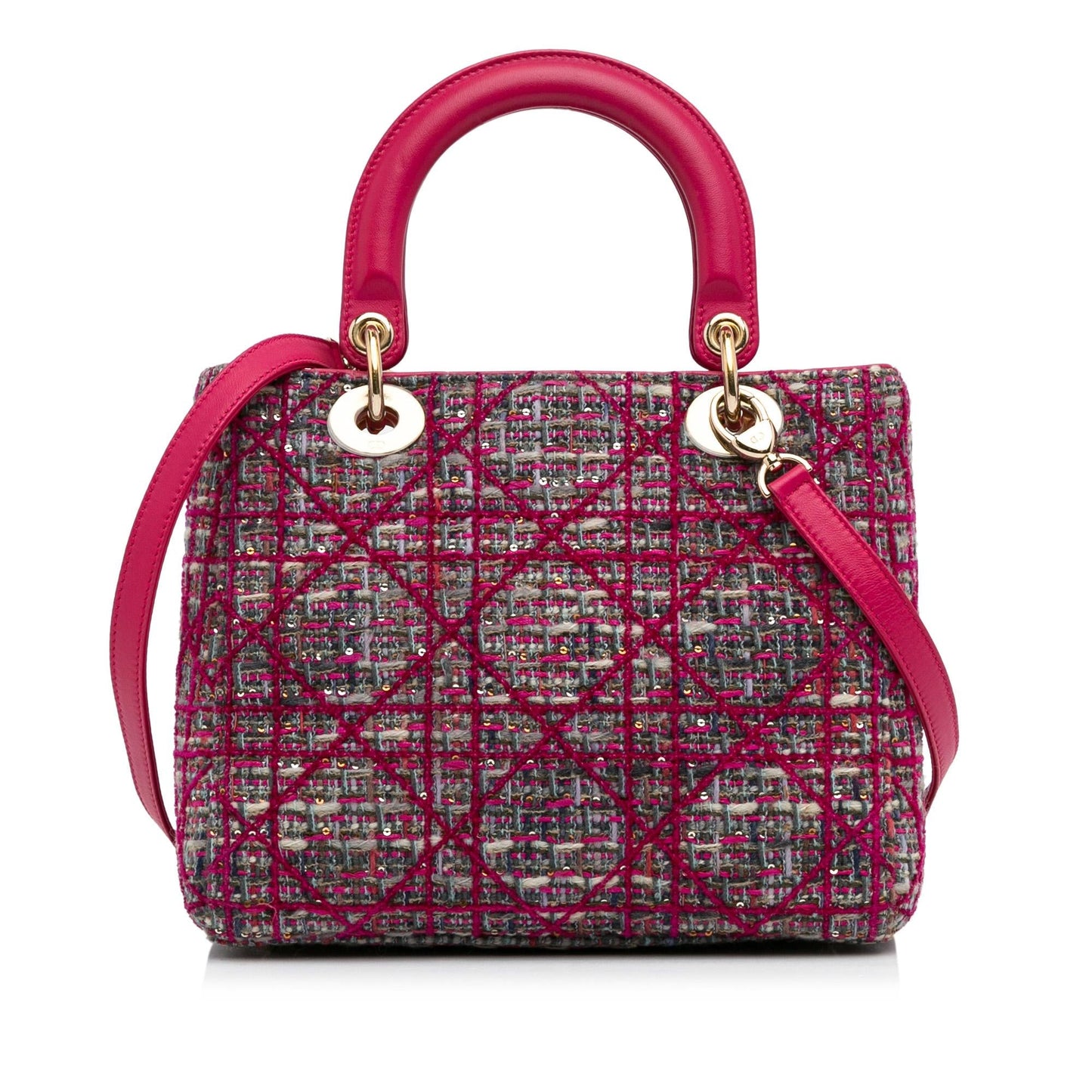 Dior Medium Tweed Macrocannage Lady Dior