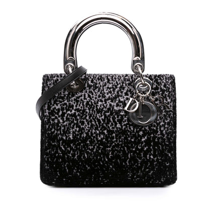 Dior Medium Velvet and Canvas Lady Dior