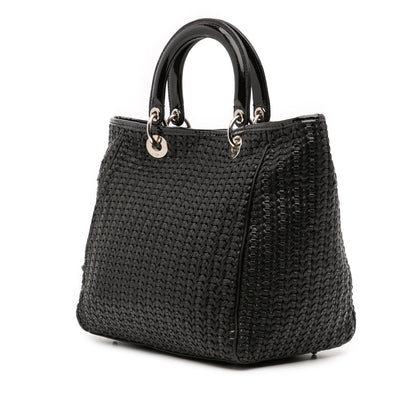Dior Medium Woven Leather Soft Lady Dior