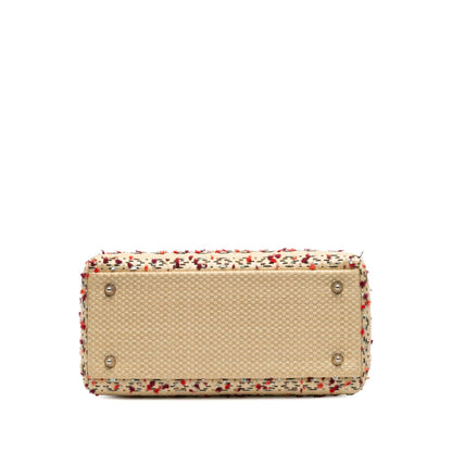 Dior Medium Woven Raffia Lady Dior