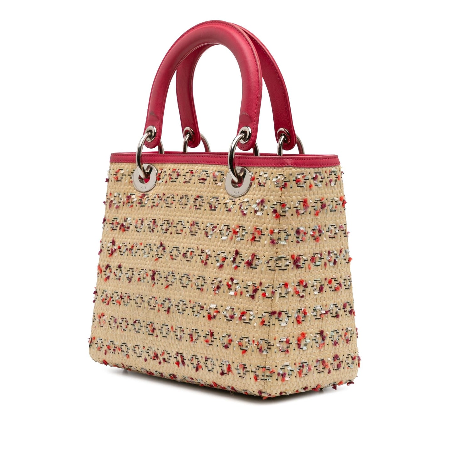 Dior Medium Woven Raffia Lady Dior