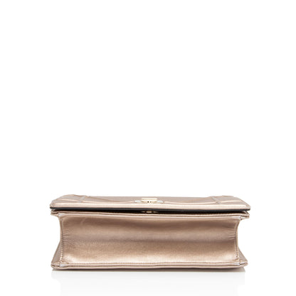 Dior Metallic Calfskin Diorama Medium Shoulder Bag