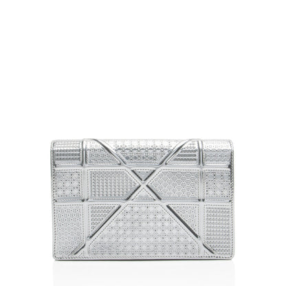 Dior Micro Cannage Metallic Calfskin Diorama Wallet on Chain