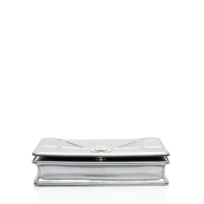 Dior Micro Cannage Metallic Calfskin Diorama Wallet on Chain