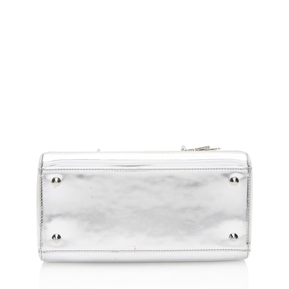 Dior Metallic Patent Leather Lady Dior Medium Tote