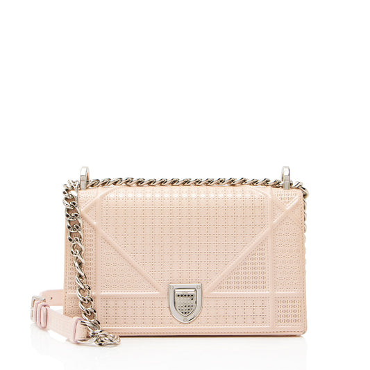 Dior Micro Cannage Patent Leather Diorama Small Shoulder Bag