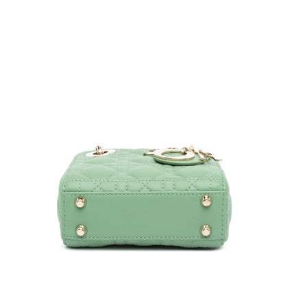 Dior Micro Lambskin Cannage Lady Dior