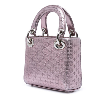Dior Micro Metallic Patent Microcannage Lady Dior