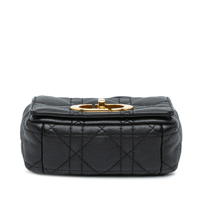 Dior Micro Supple Calfskin Cannage Caro Bag (SHG-5y6FE7)