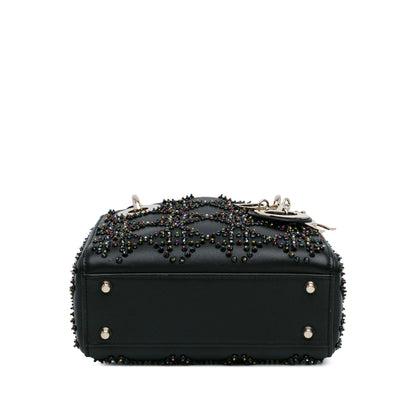 Dior Mini Beaded Lambskin Cannage Lady Dior (SHG-T5wYHY)