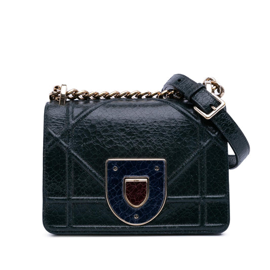 Dior Mini Crackled Deerskin Diorama Flap