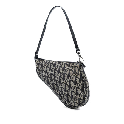 Dior Mini Diorissimo Canvas Saddle Pochette