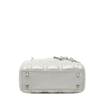 Dior Mini Iridescent Lambskin Cannage Lady Dior