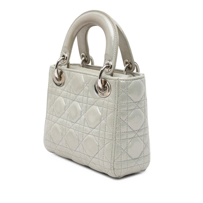 Dior Mini Iridescent Lambskin Cannage Lady Dior