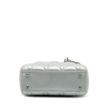 Dior Mini Iridescent Lambskin Cannage Lady Dior