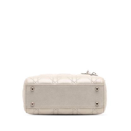 Dior Mini Iridescent Lambskin Cannage Lady Dior