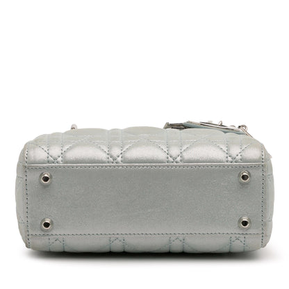 Dior Mini Iridescent Lambskin Cannage Lady Dior
