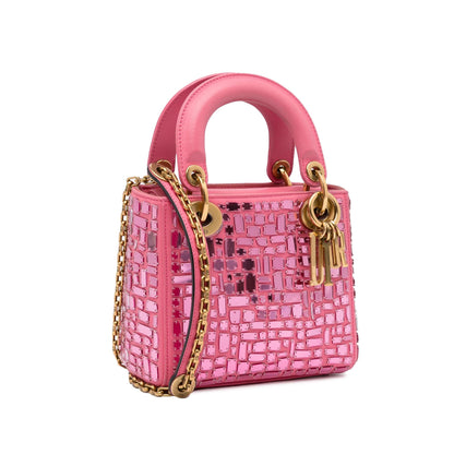 Dior Mini Lady Dior Embroidered Mosaic of Mirrors (SHG-VLVCzG)