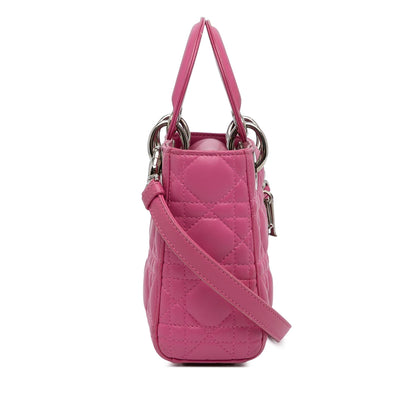 Dior Mini Lambskin Cannage Lady Dior