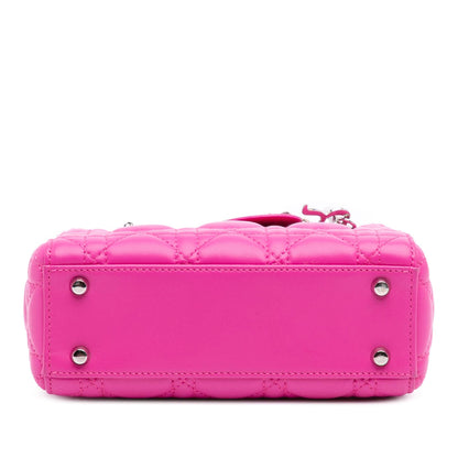 Dior Mini Lambskin Cannage Lady Dior