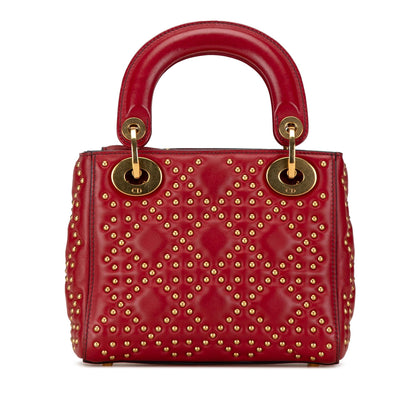 Dior Mini Lambskin Cannage Studded Supple Lady Dior (SHG-fo71iV)