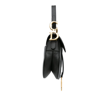 Dior Mini Leather Saddle Bag (SHG-KUNT5m)