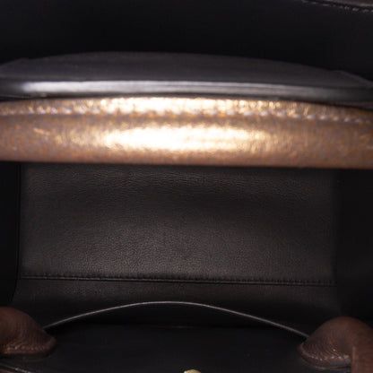Dior Mini Metallic Grained Calfskin Diorever Satchel