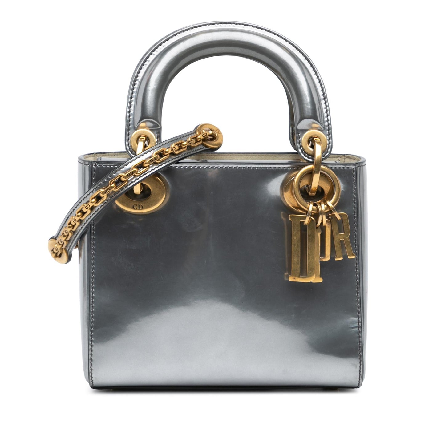 Dior Mini Metallic Patent Lady Dior