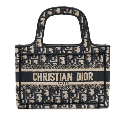 Dior Mini Oblique Canvas Book Tote