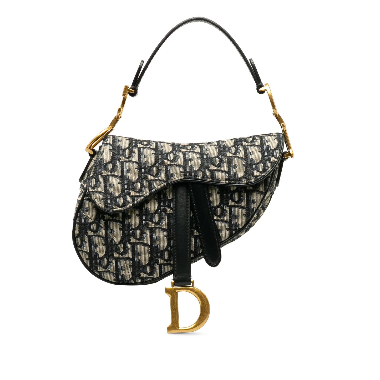 Dior Mini Oblique Canvas Saddle Bag