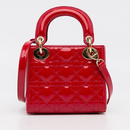 Dior Mini Patent Cannage Lady Dior (SHG-mq5mlX)
