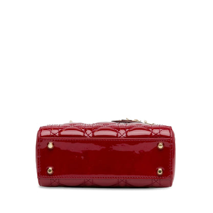 Dior Mini Patent Cannage Lady Dior (SHG-6VO4GV)