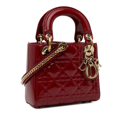 Dior Mini Patent Cannage Lady Dior (SHG-a45nYI)