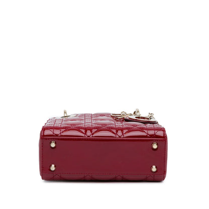 Dior Mini Patent Cannage Lady Dior (SHG-5cWfM7)