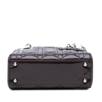Dior Mini Patent Cannage Lady Dior