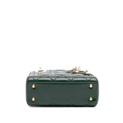Dior Mini Patent Cannage Lady Dior