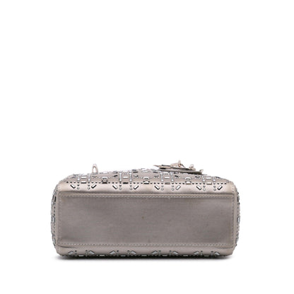 Dior Mini Satin Cannage Crystal Lady Dior