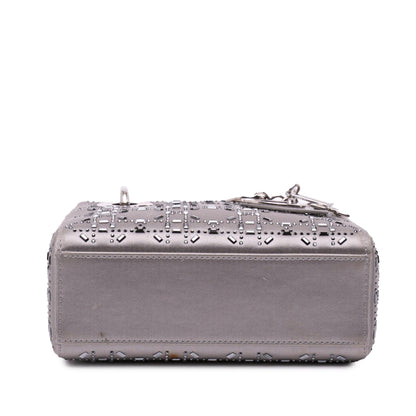 Dior Mini Satin Cannage Crystal Lady Dior