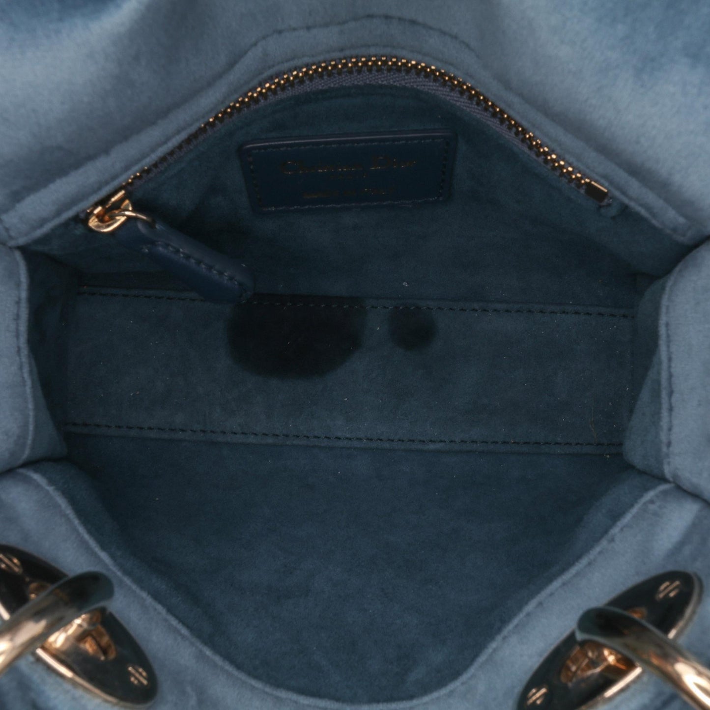 Dior Mini Velvet Cannage Lady Dior