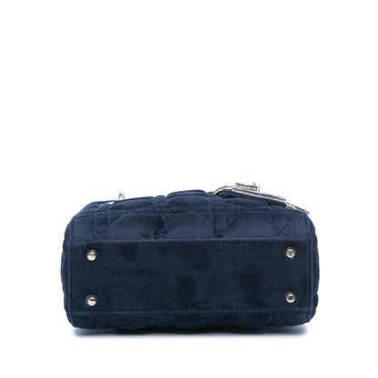 Dior Mini Velvet Cannage Lady Dior